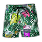 Boba Tea Tropical Leaf – Beach Short