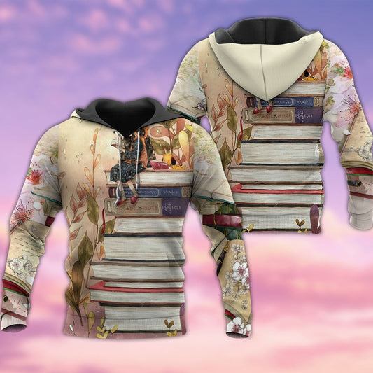 Book Girl Loves Books Quote – 3D Hoodie