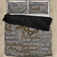 Gray Holy Bible Books Black Bedding Cover For Faith Bedroom Decor