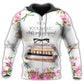 Bookaholic Floral Rose Style - 3D Hoodie