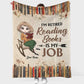 Book I'm Retired Reading Books Is My Job Personalized 50 x 60 Inch Flannel Blanket For Cozy Bedroom And Sofa Decor
