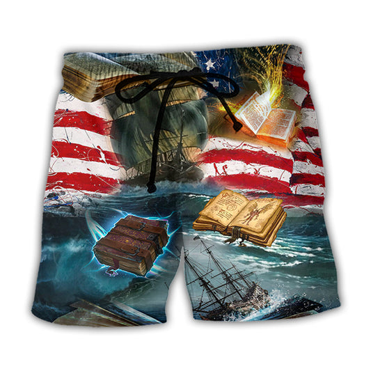 Book Independence Day Artwork – Beach Short