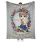 Book Lover So Cute Personalized 50 x 60 Inch Flannel Blanket For Cozy Bedroom And Sofa Decor