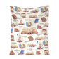 Book Lovers Book 50 x 60 Inch Flannel Blanket For Cozy Bedroom And Sofa Decor
