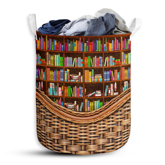 S: 17.72”x13.78” (45x35 cm) Book Rattan Teaxture Style - Laundry Basket - Owls Matrix LTD