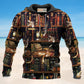 Book And Cat Sleeping Bookshelf - 3D Hoodie