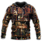 Book And Cat Sleeping Bookshelf - 3D Hoodie2