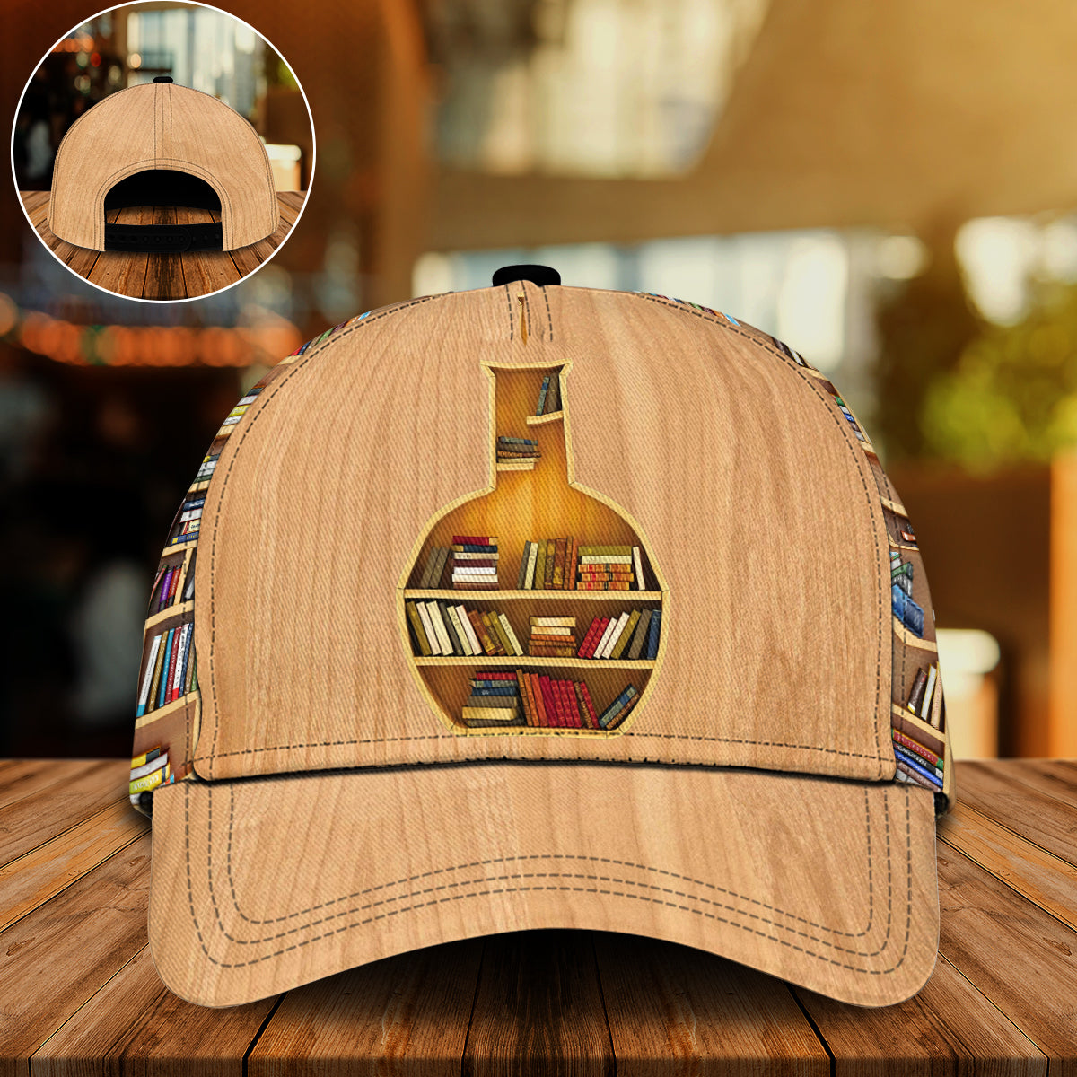 Book Lover Wooden 2 – Classic Cap