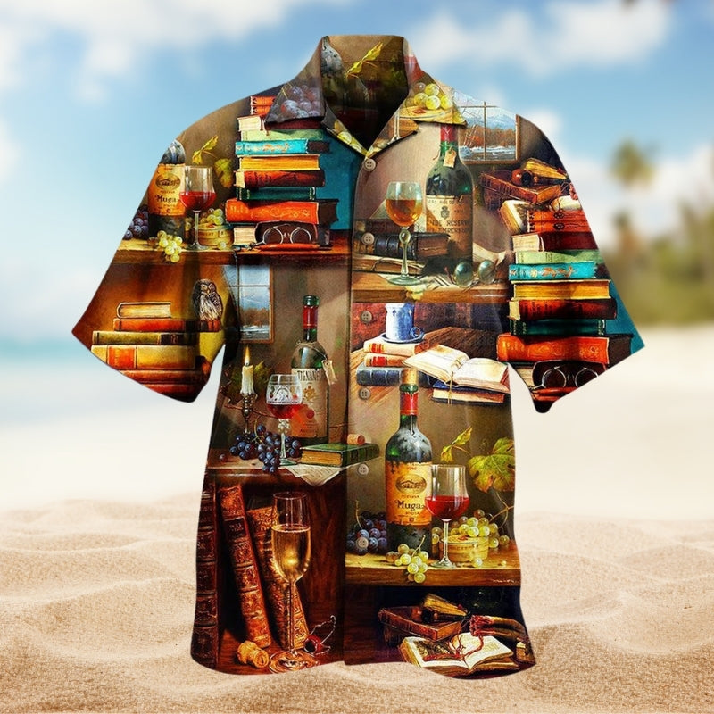 Books And The Scent Of Fine Drinks Limited Edition – Hawaiian Shirt