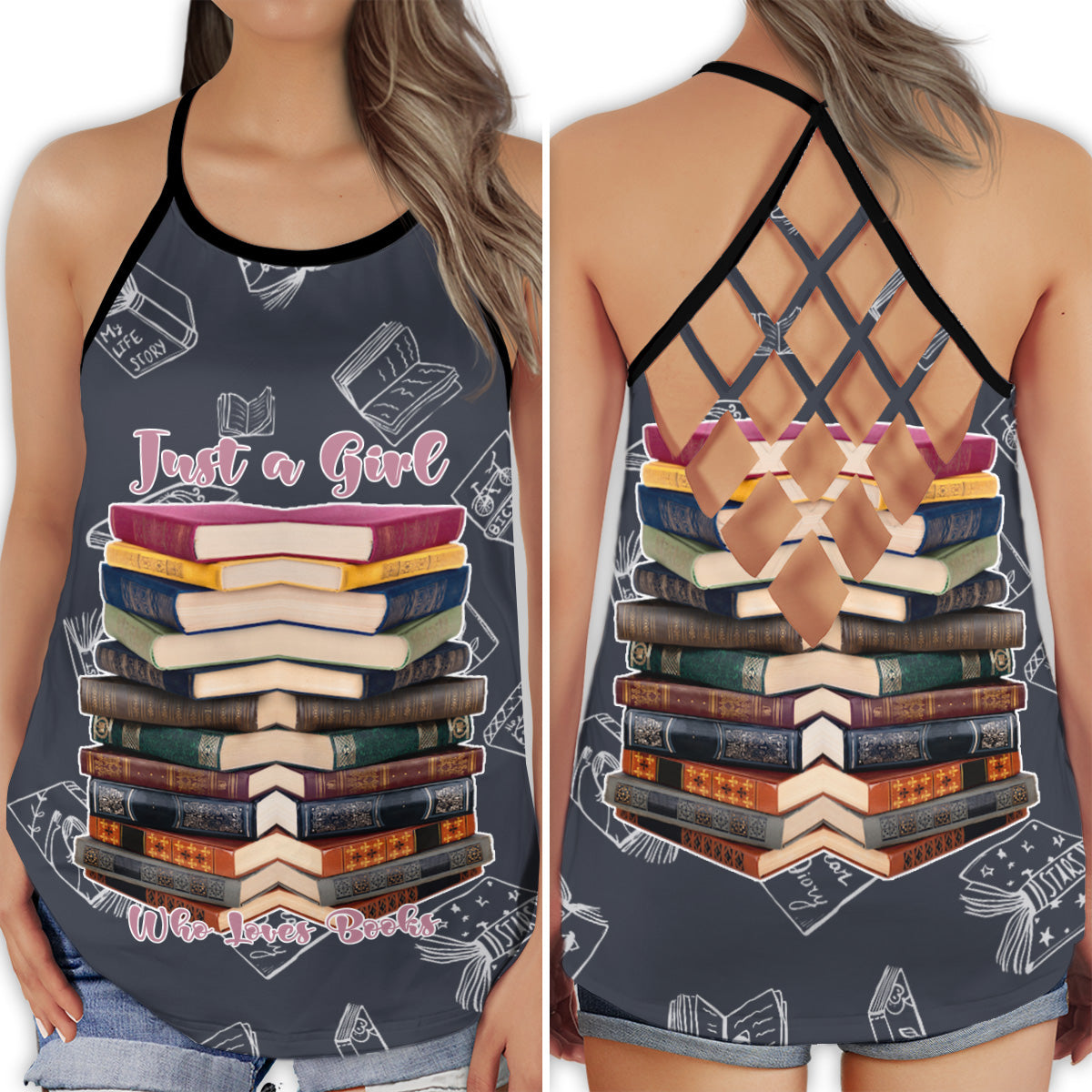 Book Lover Cool Reading – Hollow Tank Top