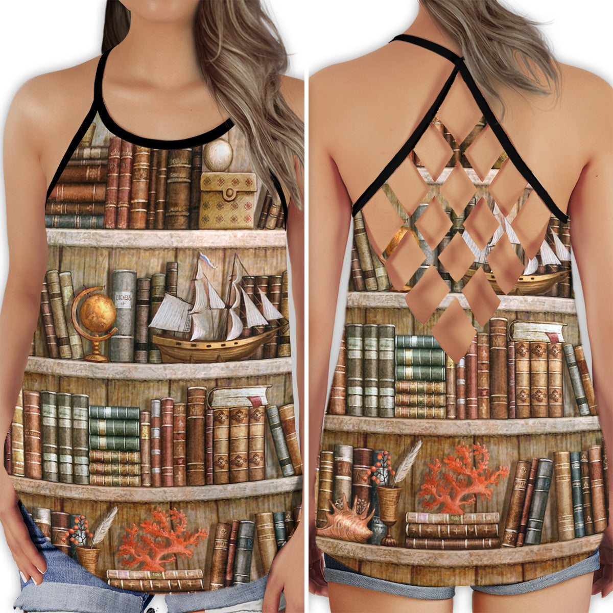 Book Lover Classic Reading – Hollow Tank Top