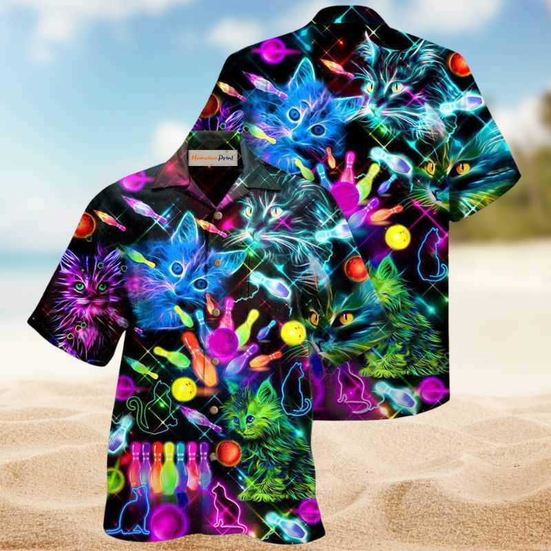 Bowling Cats Rolling Edition – Hawaiian Shirt