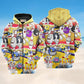Bowling Split Happens Quote Art – 3D Hoodie