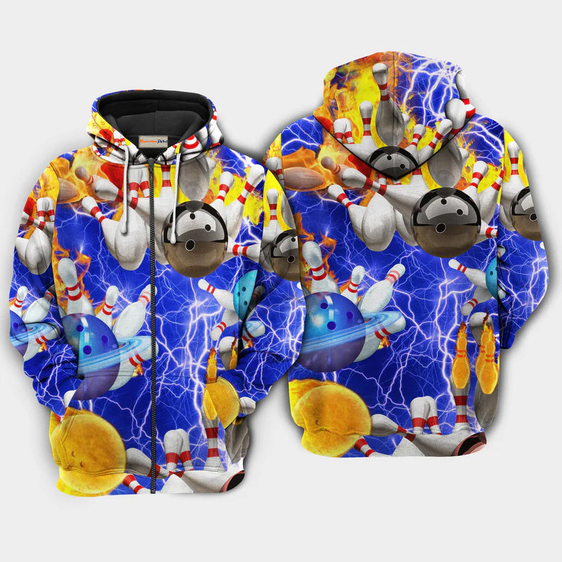Bowling When Nothing Goes Right Quote – 3D Hoodie