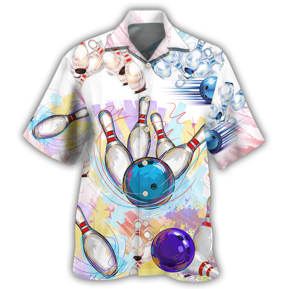 Bowling Pin And Ball Artistic Style – Hawaiian Shirt