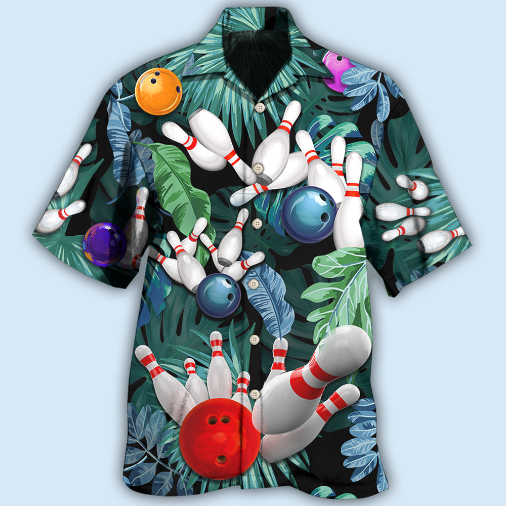 Bowling Tropical Leaf Style – Hawaiian Shirt