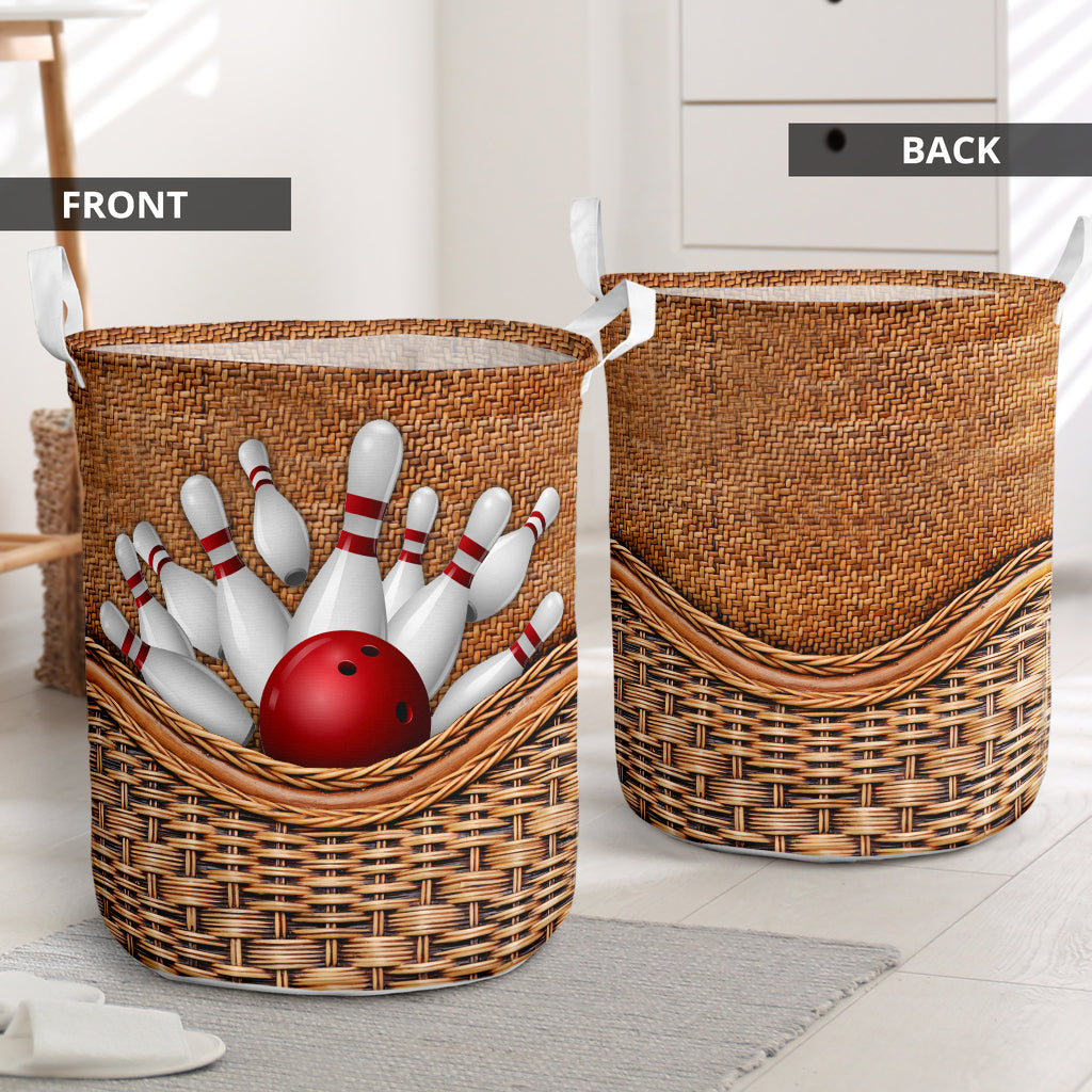 Bowling Rattan Teaxture Lover - Laundry Basket - Owls Matrix LTD