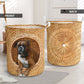 Boxer Dog Bamboo Wave - Laundry Basket - Owls Matrix LTD