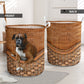 Boxer Dog Rattan Teaxture - Laundry Basket - Owls Matrix LTD