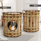 Boxer Dog Wooden Barrel - Laundry Basket - Owls Matrix LTD