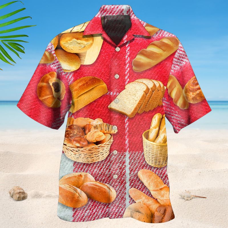 Bread Baking Red Fabric Style – Hawaiian Shirt