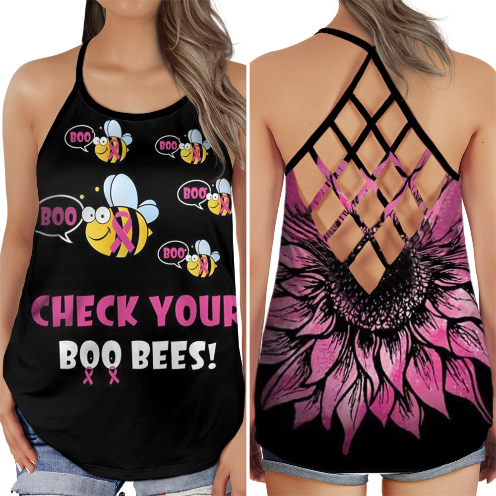 Breast Cancer Awareness Check Yourself Message Edition – Hollow Tank Top