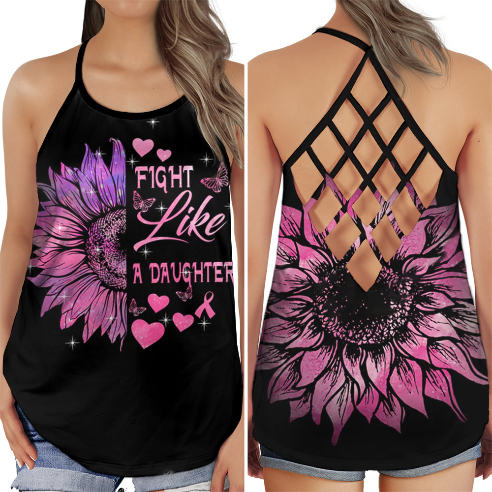Breast Cancer Awareness Fight Like A Daughter Edition – Hollow Tank Top