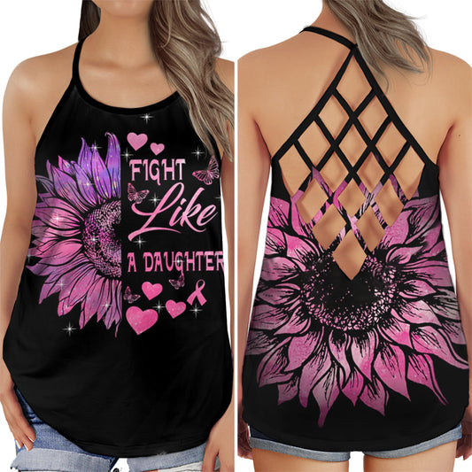 Breast Cancer Awareness Fight Like A Daughter Edition – Hollow Tank Top