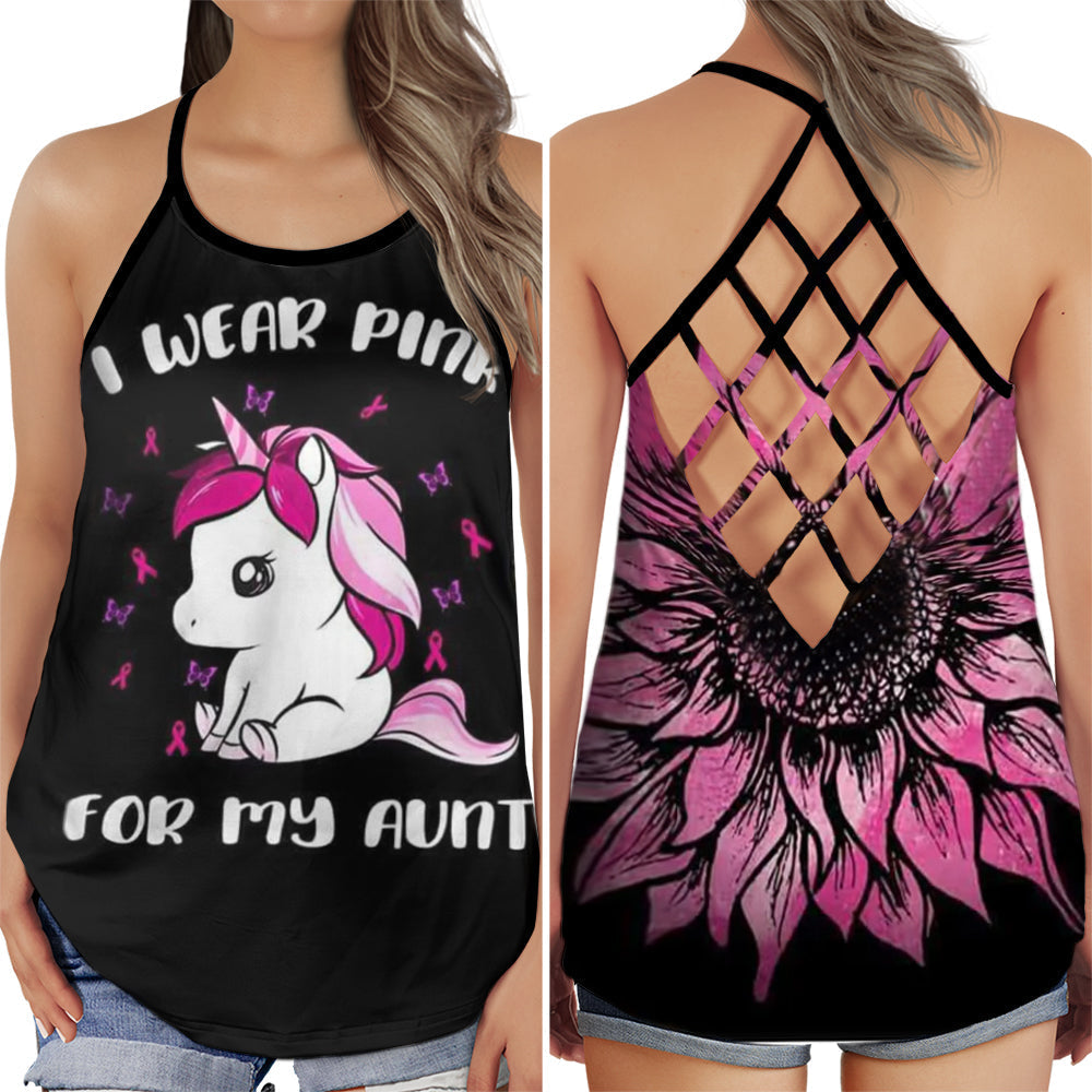 Breast Cancer Awareness Aunt Pink Ribbon Edition – Hollow Tank Top