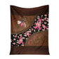 Breast Cancer Awareness Strength And Hope Message 50 x 60 Inch Flannel Blanket For Cozy Bedroom And Sofa Decor