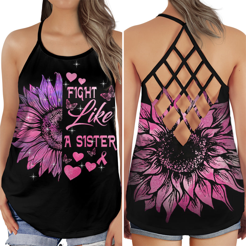 Breast Cancer Pink Ribbon Fighter Edition – Hollow Tank Top