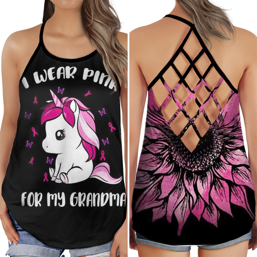 Breast Cancer Awareness Grandma Pink Ribbon Edition – Hollow Tank Top