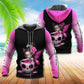 Breast Cancer Awareness Skull Tea Cup - 3D Hoodie
