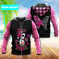 Breast Cancer Survivor Skull Pink - 3D Hoodie