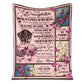 Breast Cancer To My Daughter Breast Cancer Awareness Pink 50 x 60 Inch Flannel Blanket For Cozy Bedroom And Sofa Decor