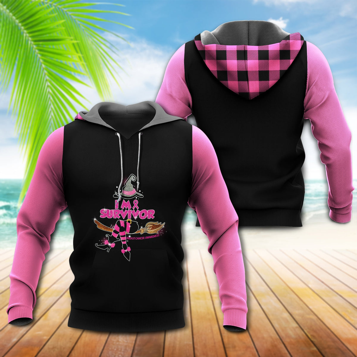 Breast Cancer Survivor Witch - 3D Hoodie