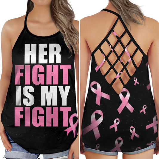 Breast Cancer Awareness Her Fight Is My Fight Edition – Hollow Tank Top