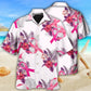 Breast Cancer Tropical Floral Pattern – Hawaiian Shirt