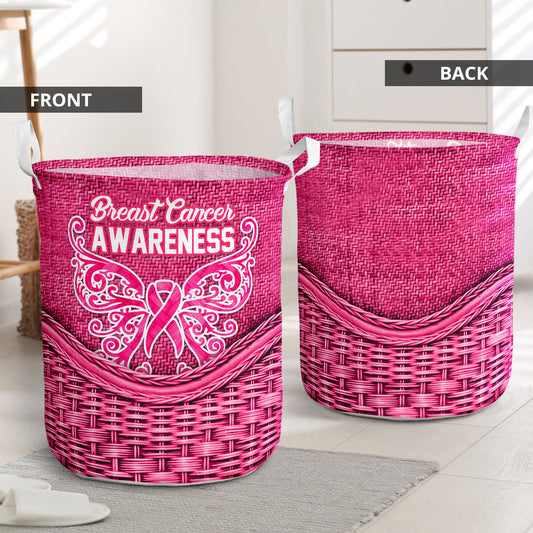 Breast cancer rattan teaxture 1 - Laundry basket-Owls Matrix
