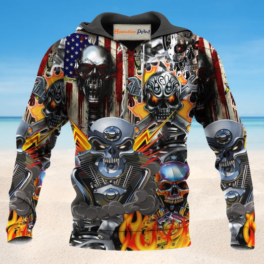 Broken Skull Quote Art – 3D Hoodie