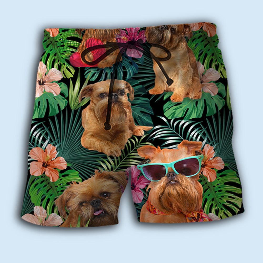 Brussels Griffon Tropical Dog Lover – Beach Short