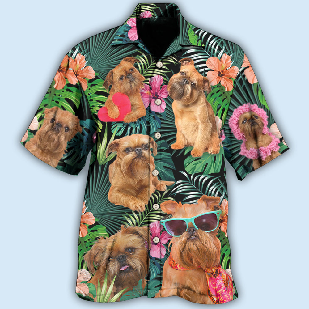 Griffon Brussels Tropical Dog Lover Style – Hawaiian Shirt