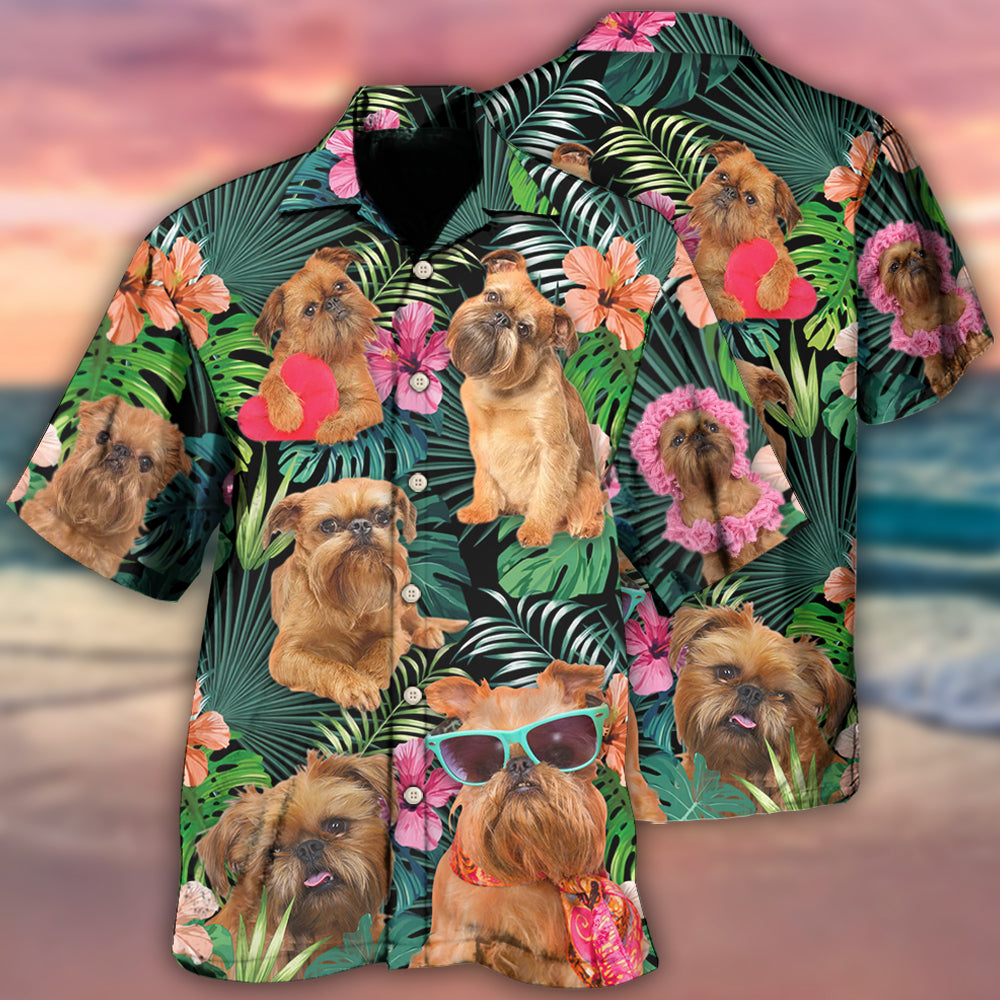 Griffon Brussels Tropical Dog Lover Style – Hawaiian Shirt