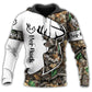 Buck And Doe Hunting Quote - 3D Hoodie