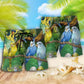 Parrot Lovely Budgie - Beach Short - Owls Matrix LTD