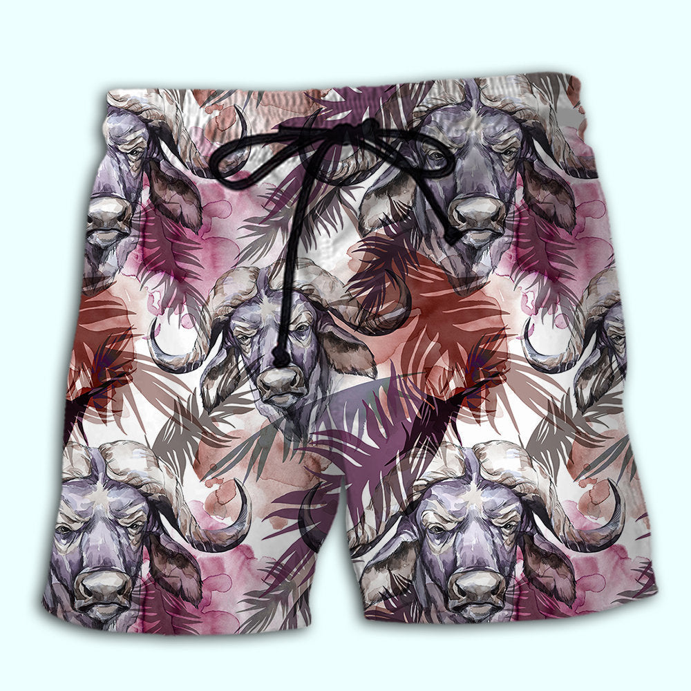 Buffalo Tropical Leaf Nature - Beach Short