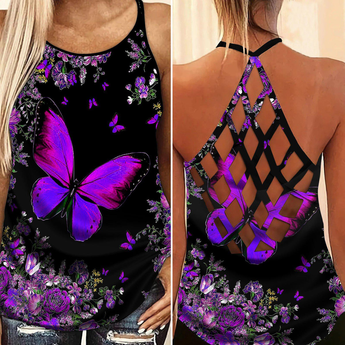Butterfly Beautiful Everyday Limited Edition 8 – Hollow Tank Top
