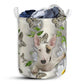S: 17.72”x13.78” (45x35 cm) Bull Terrier Dog Oil Painting - Laundry Basket - Owls Matrix LTD