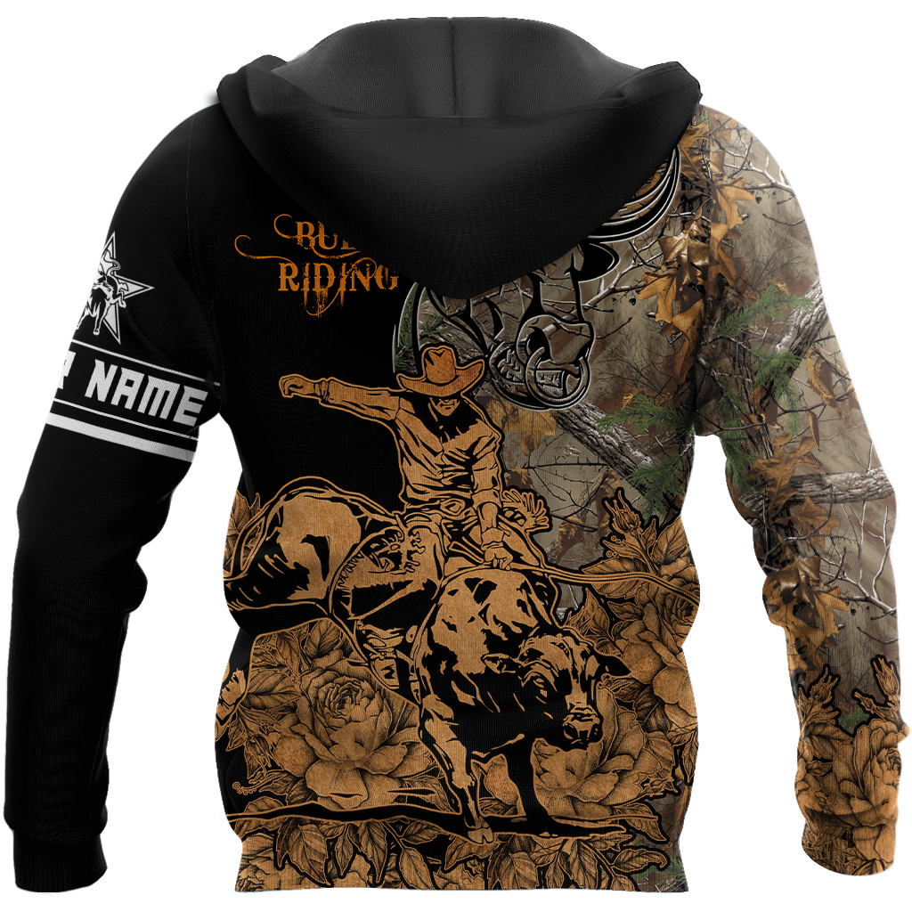 Bull Riding Strong Personalized - 3D Hoodie
