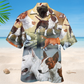 Bull Terrier Dog Lover Art Style – Hawaiian Shirt
